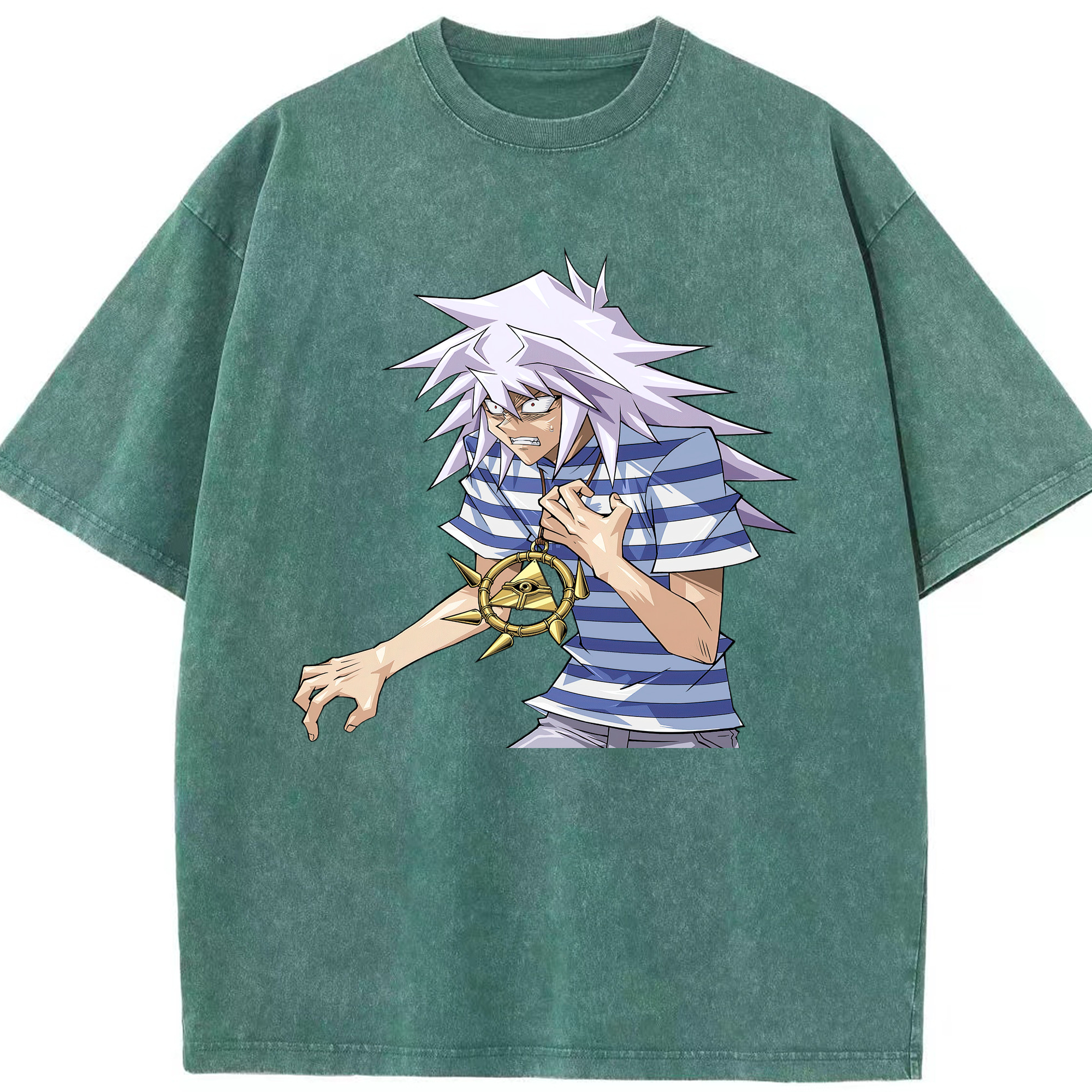（画像用） 遊☆戯☆王 Yu-Gi-Oh! 綿100% ヴィンテージ風 半袖Tシャツ（フロントプリント）